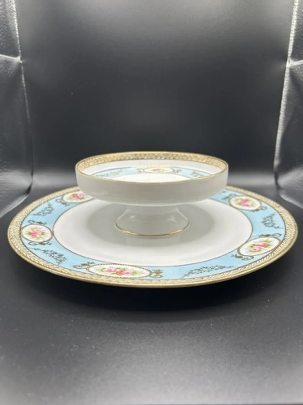 Morimura Brothers (Japan) Hand Painted Porcelain Snack Plate